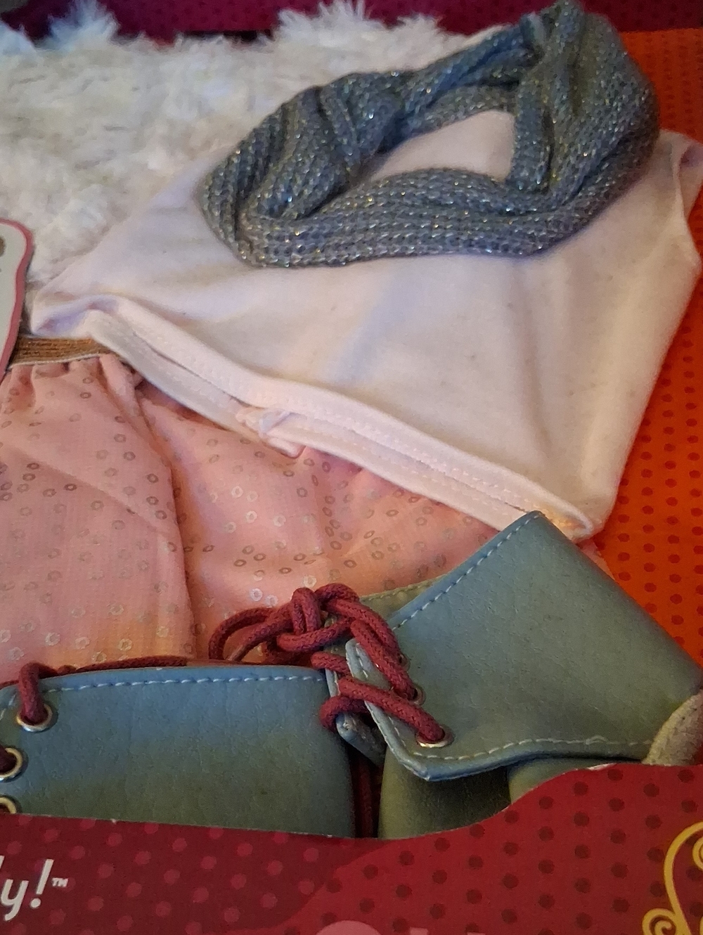 Our Generation "It's Snow Snuggly" Doll Outfit - Pink & Blue - Picture 5 of 6